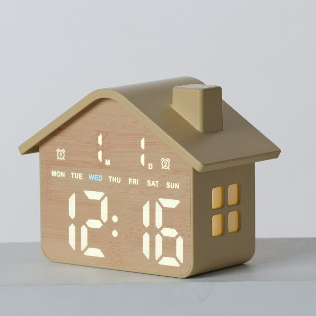 Digital Alarm Clock in Creative House Design Kalsten