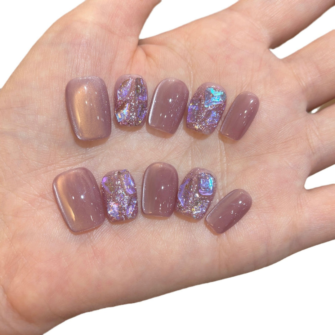 Glittery Nail Art Press-On Set Kalsten