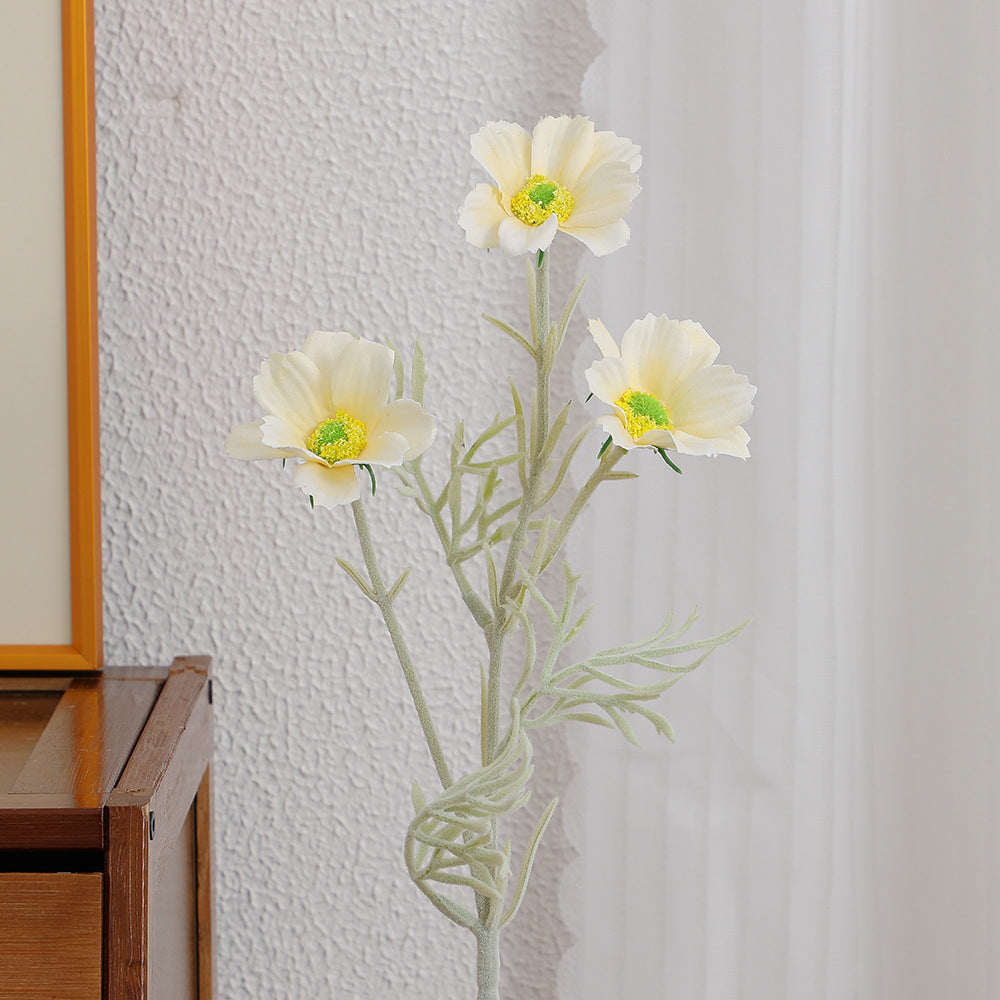 Elegant artificial flower bouquet with intricately detailed blooms