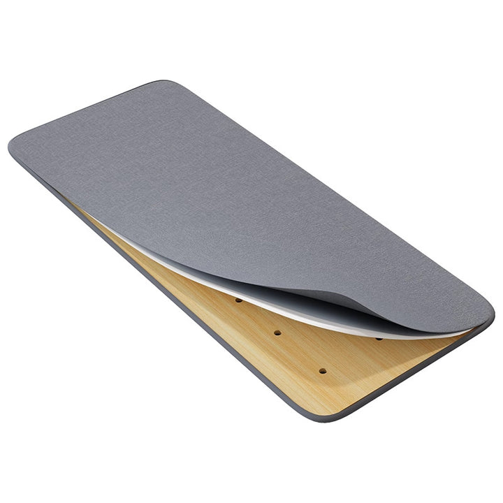 Large Perforated Bamboo Shelf Panel with Ventilated Slatted Design