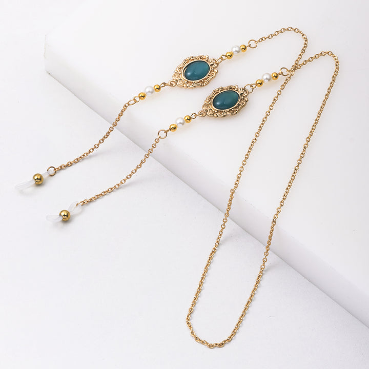 Ornate Eyewear Chain with Gemstone Accents Kalsten