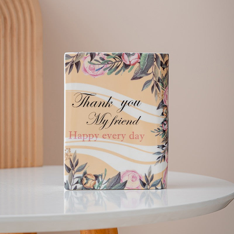 Decorative Thank You Gift Vase
