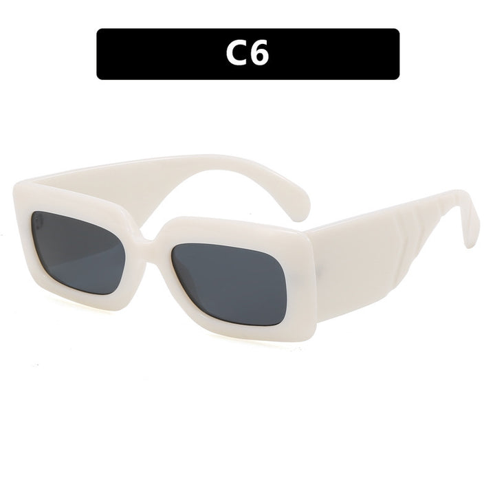 Women oversized sunglasses in fashionable snake leather look Kalsten