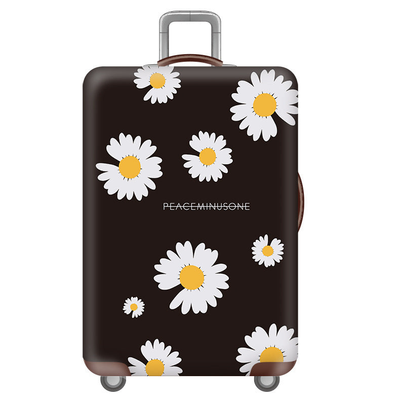 Women's Hardshell Travel Suitcase with Floral Decoration Kalsten