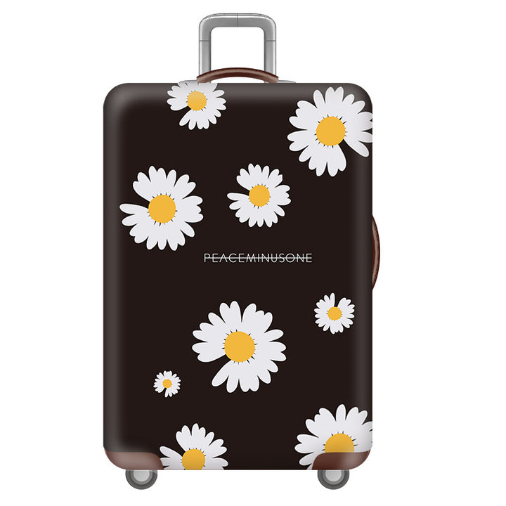 Women's Hardshell Travel Suitcase with Floral Decoration Kalsten