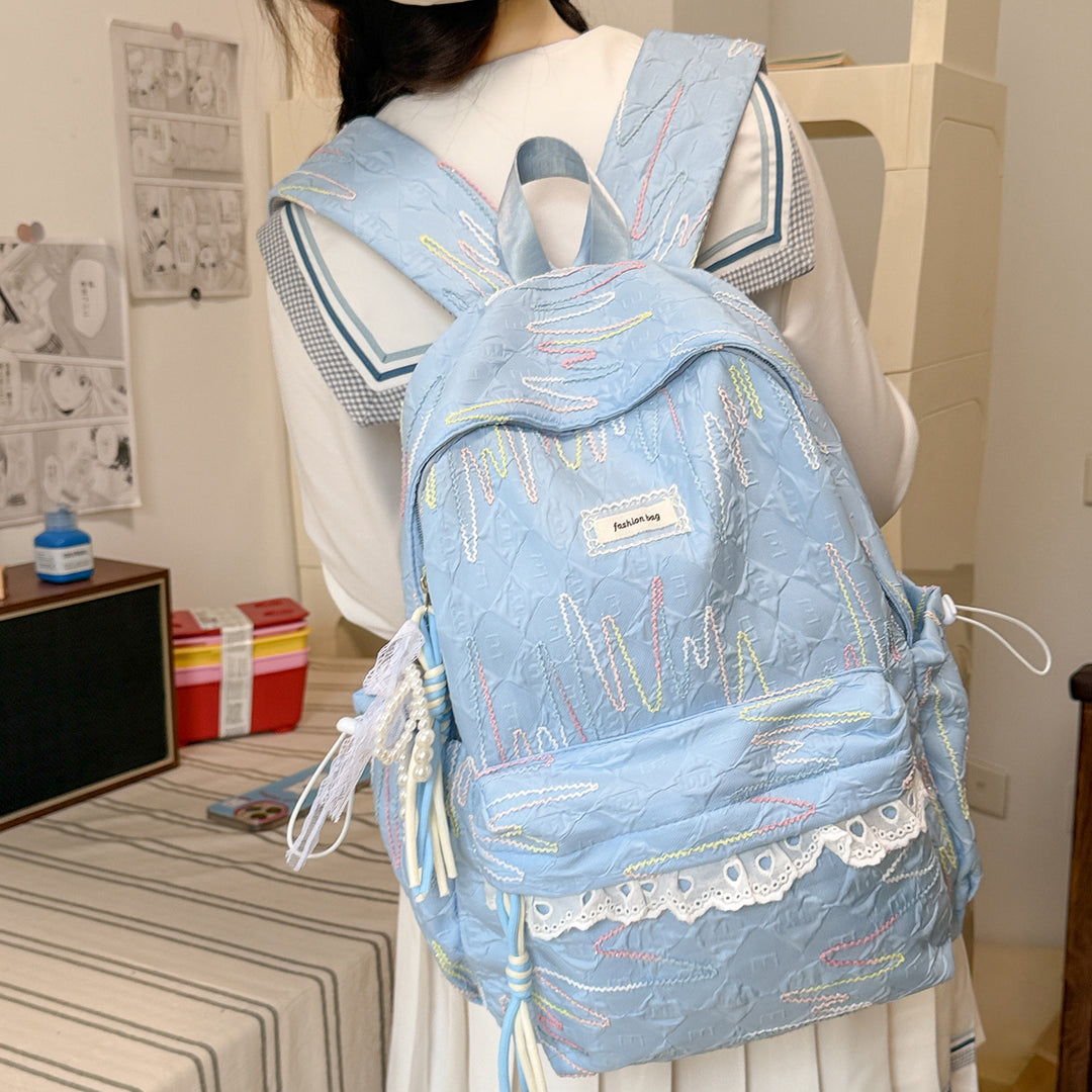 Embroidered Fashion Backpack Kalsten