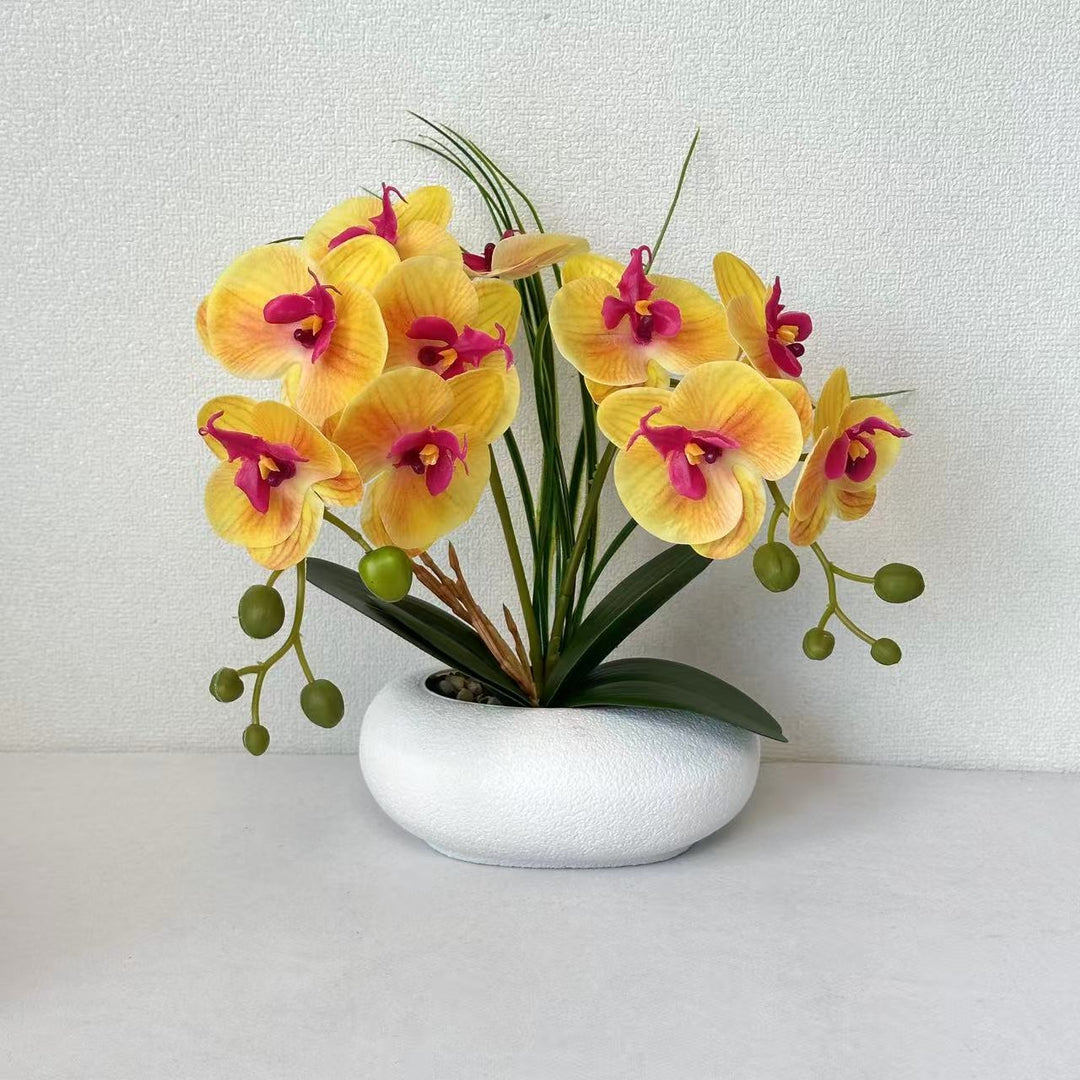 Lifelike Orchid Flower Bouquet Arrangement