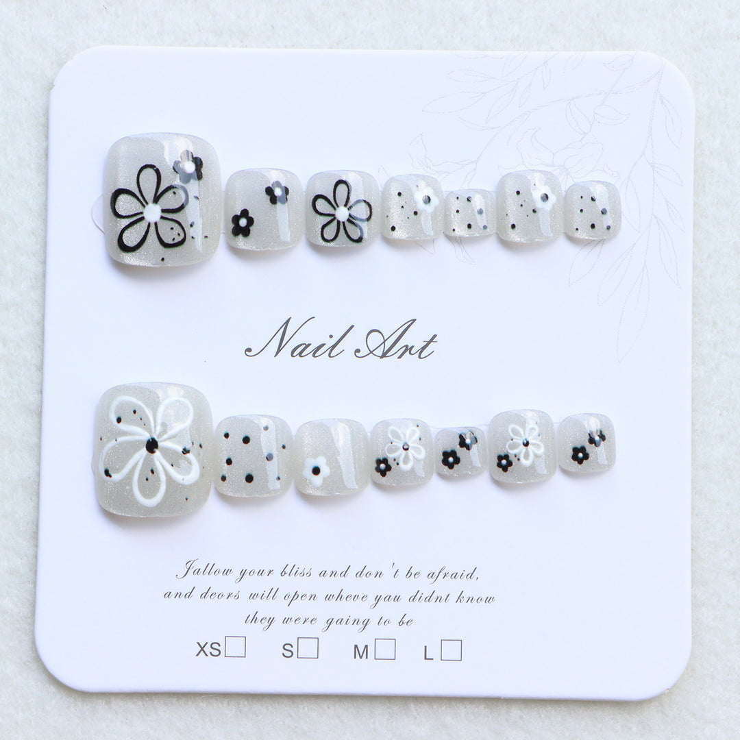 Floral Themed Press-On Nail Art Collection Kalsten