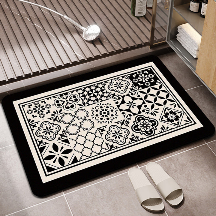 Stylish Geometric Pattern Bath Mat