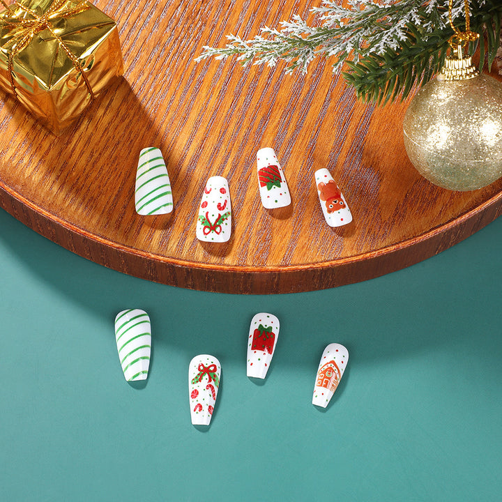 festive nail tips Kalsten