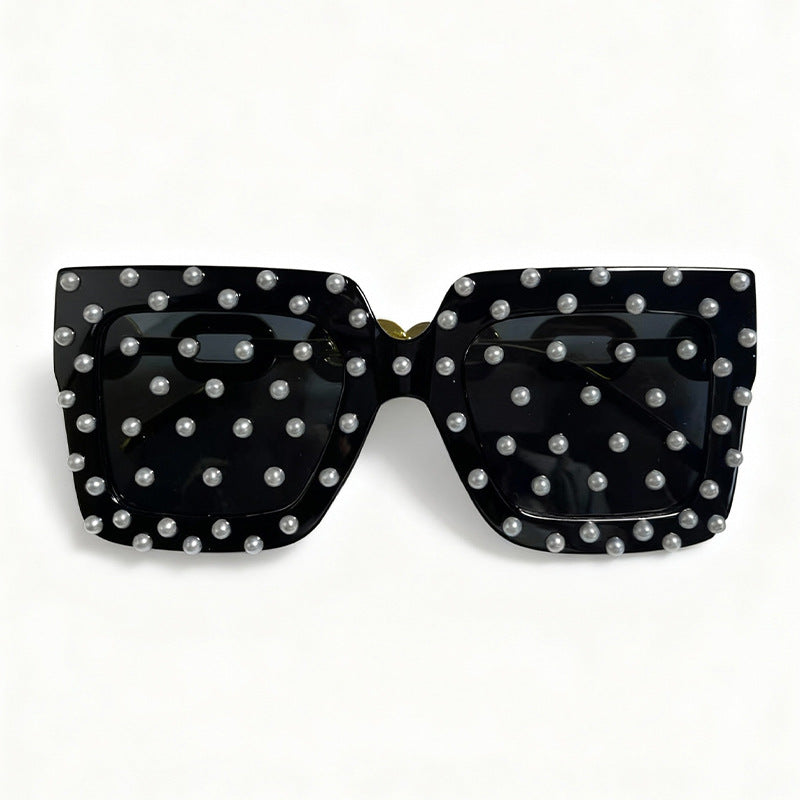 Decorative Pearl-Embellished Cat Eye Sunglasses Kalsten