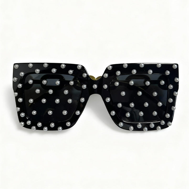 Decorative Pearl-Embellished Cat Eye Sunglasses Kalsten