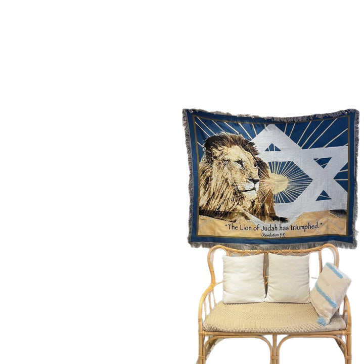 Artistic Star of David Tapestry Blanket