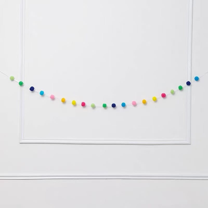Decorative Fabric Pom Pom Garland Kalsten