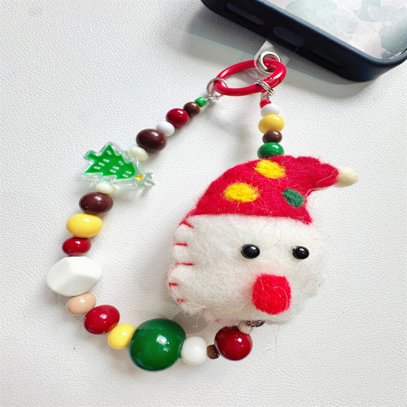 Creative Holiday-Themed Beaded Keychain Kalsten