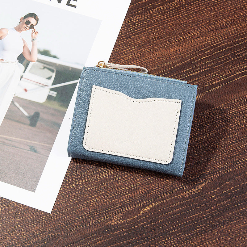 Compact Textured Zipper Wallet Kalsten