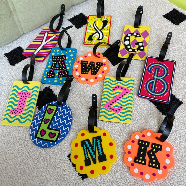Personalized Striped Luggage Tag Kalsten