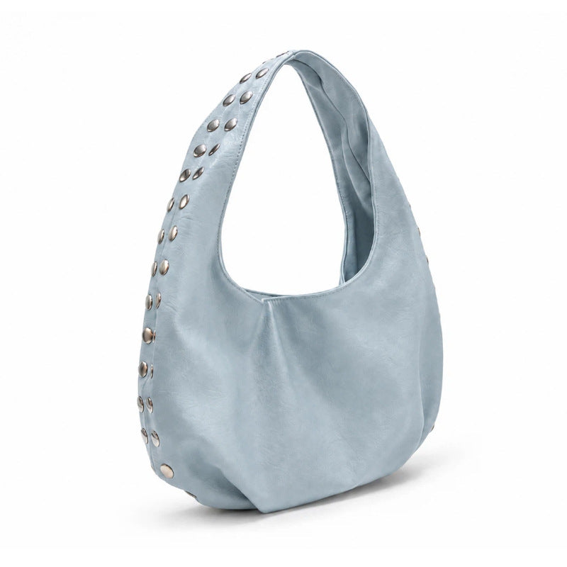 Studded Hobo Handbag