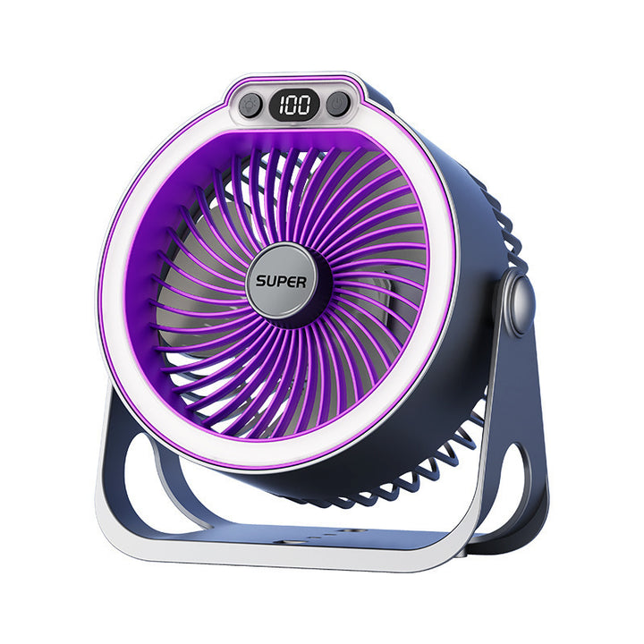 Stylish Rechargeable LED Desk Fan Kalsten