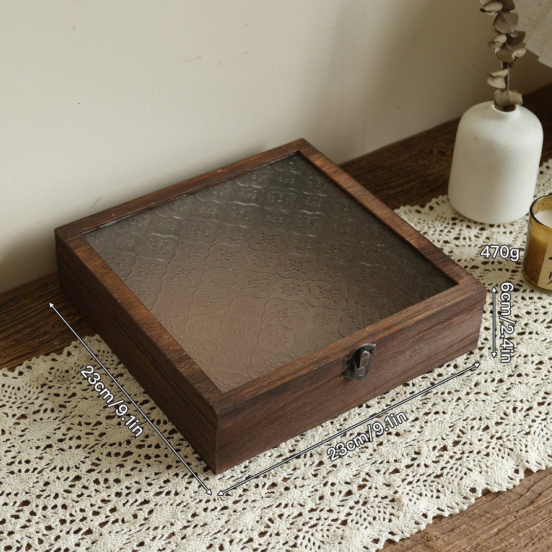 Vintage Octagonal Wooden Jewelry Box
