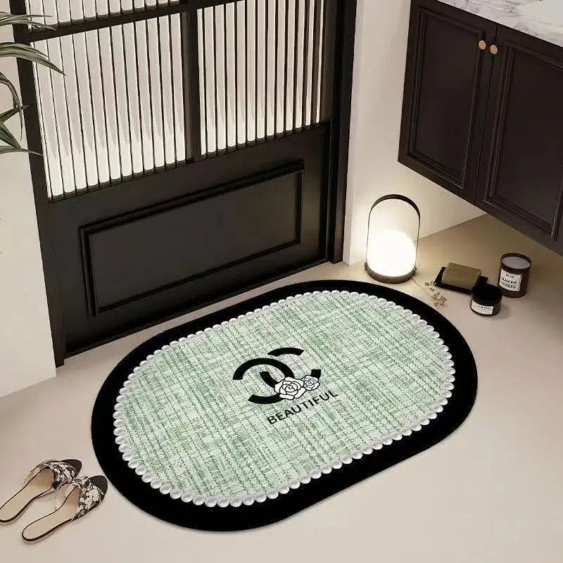Floral Rose-Themed Area Mat