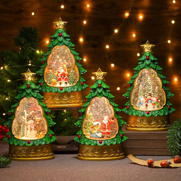 LED Christmas Tree Snow Globe Decoration Kalsten