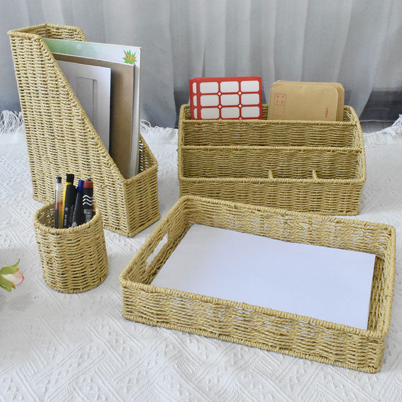 Elegant Woven Storage Tray Kalsten