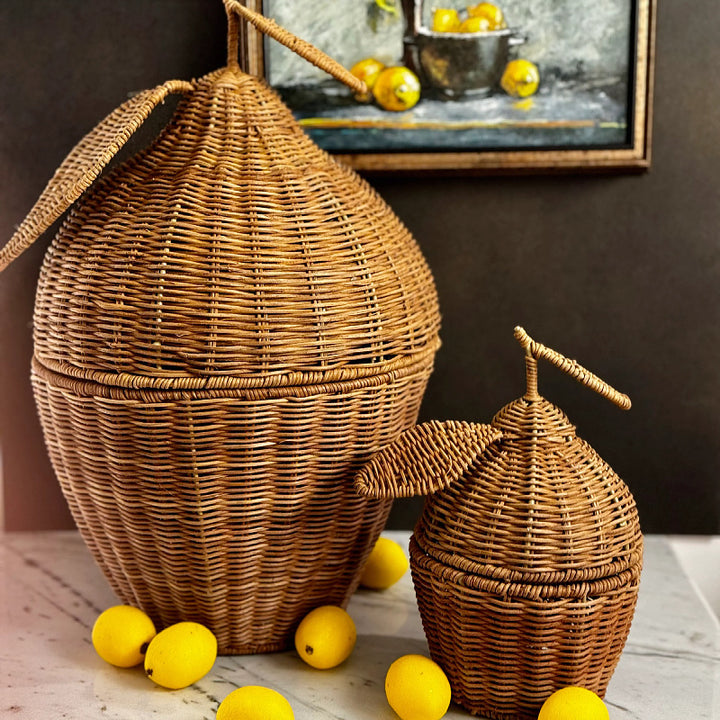 Playful fruit basket with lid Kalsten