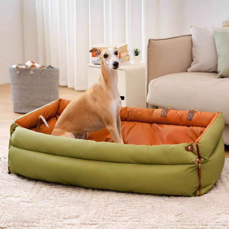 Orthopedic dog bed with removable carrying straps Kalsten