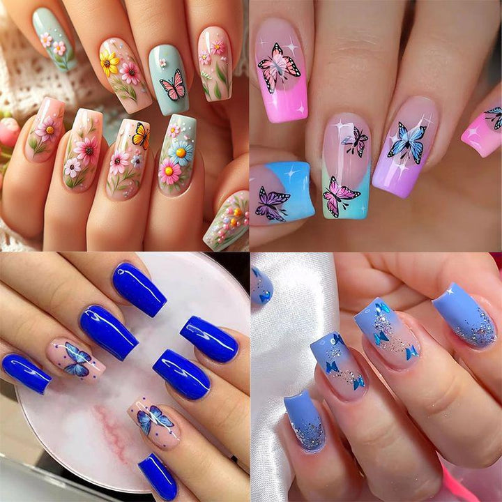 Floral Gradient Nail Art Design Kit Kalsten