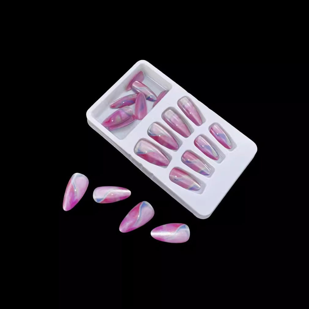 Marbled Fantasy Press-On Nail Tips Kalsten