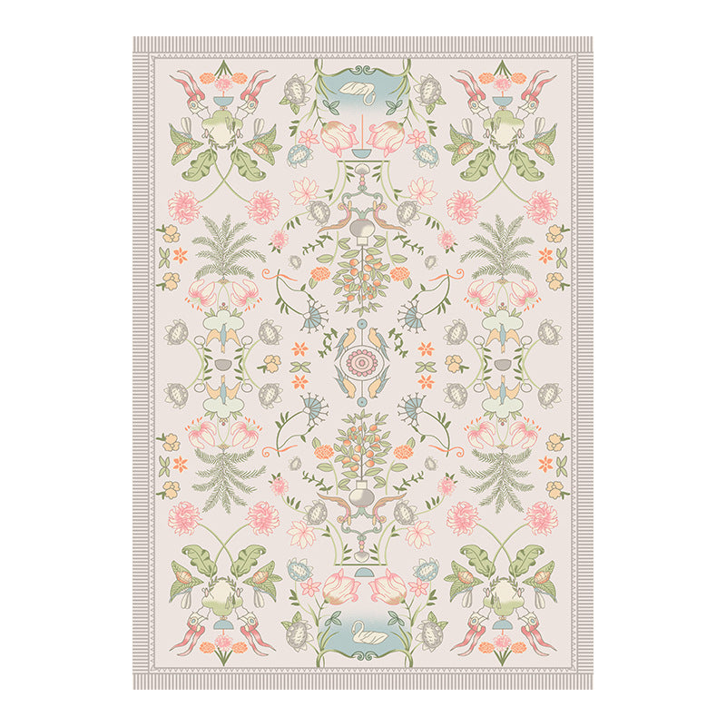Vintage-Inspired Ornate Area Rug