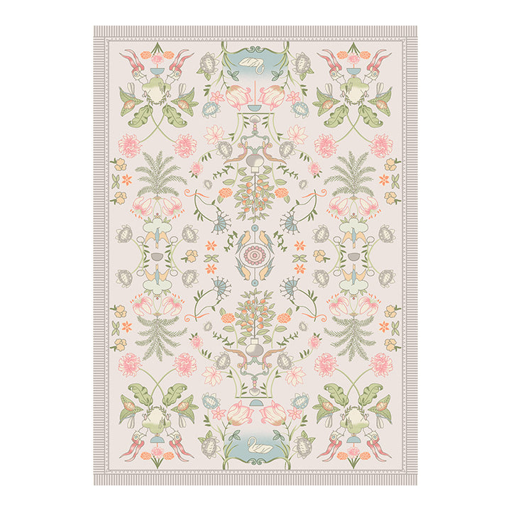 Vintage-Inspired Ornate Area Rug