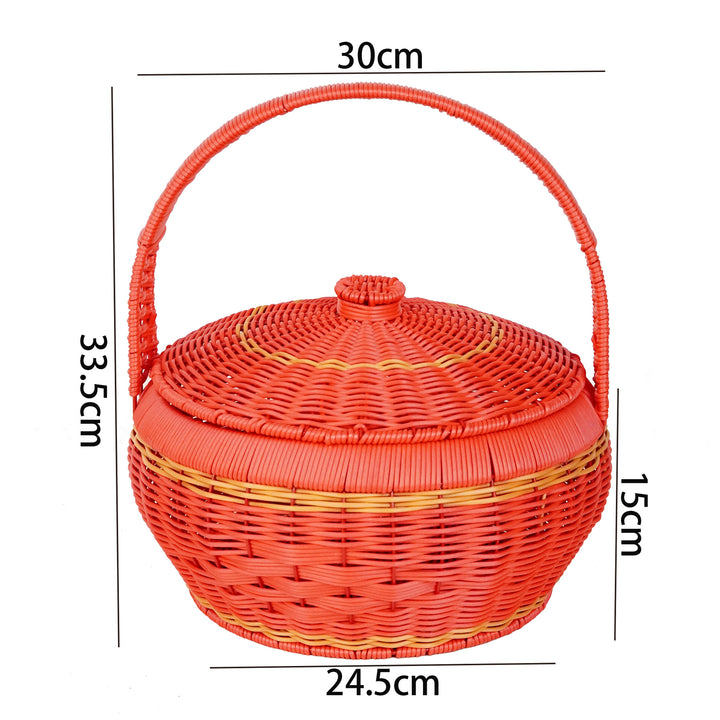 Multi-Tiered Woven Storage Basket Kalsten