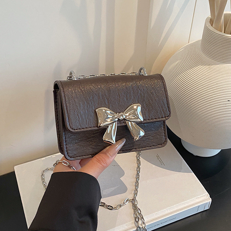 WoCharming Bow-Embellished Mini Handbag Kalsten