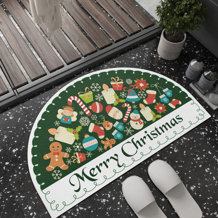 Playful Giraffe Themed Bath Mat