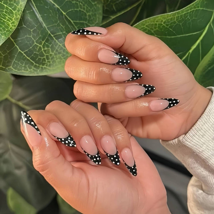 Artistic French Tip Press-On Nails Set Kalsten