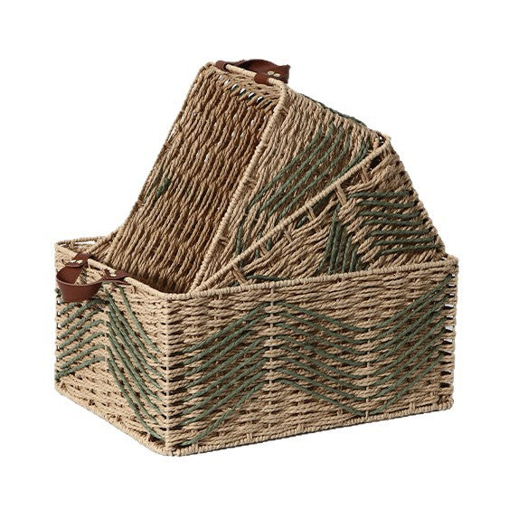 Handmade storage basket made of natural fibers Kalsten