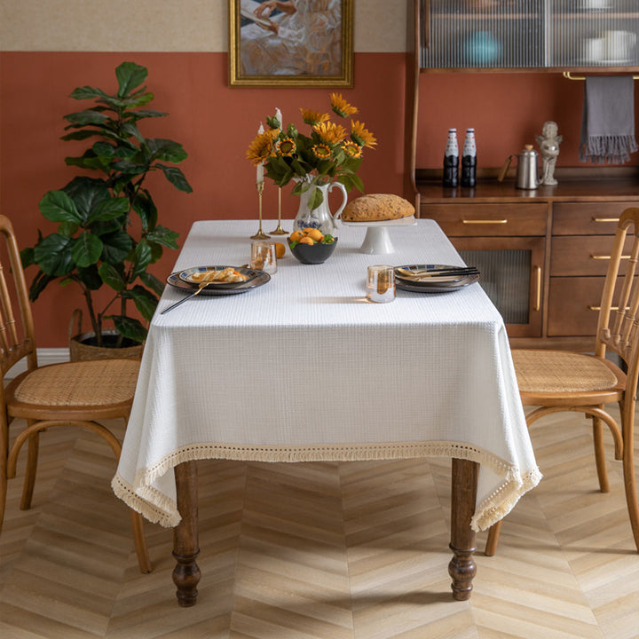 Decorative Textured Tablecloth