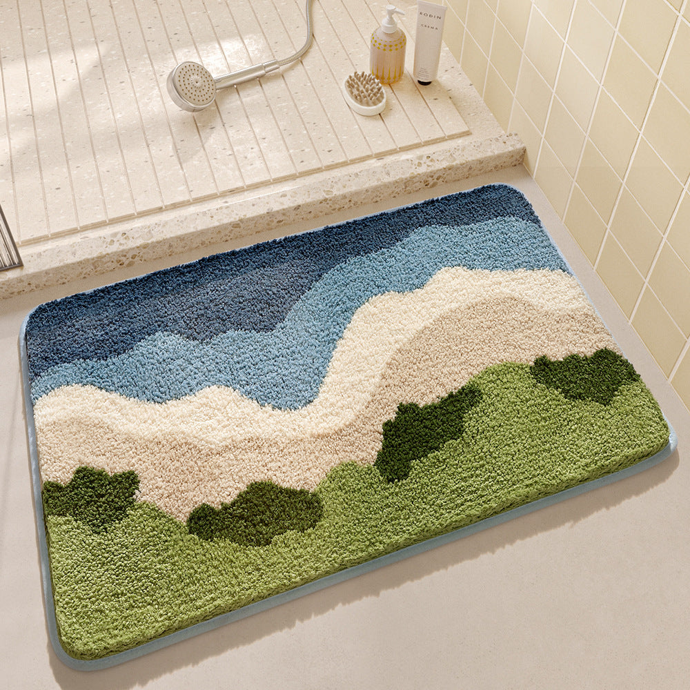 Floral Bath Mat Kalsten