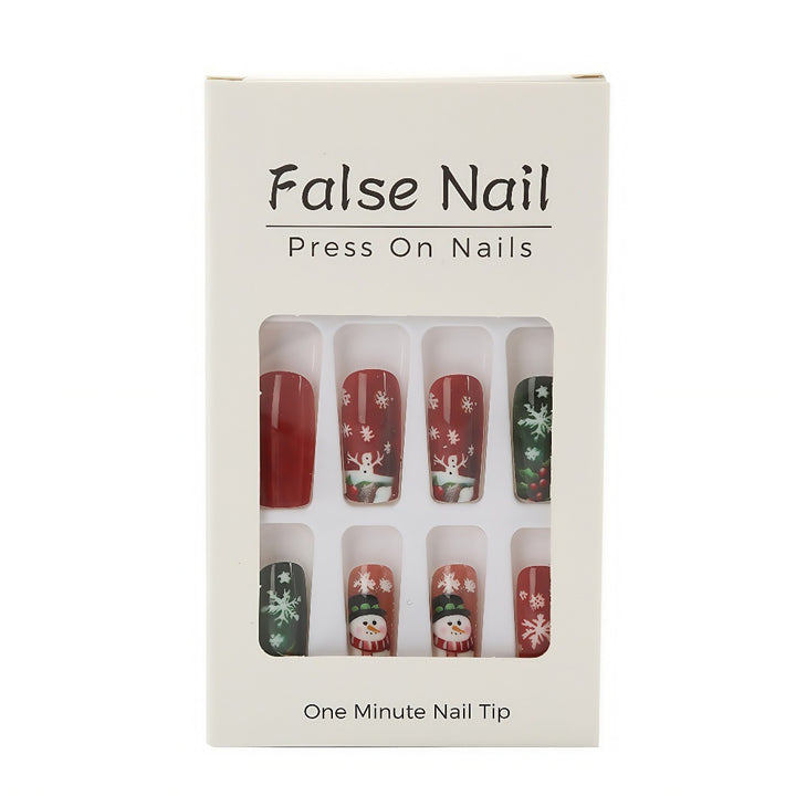 Festive artificial nails with Christmas motifs Kalsten