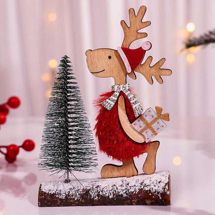 Decorative Wooden Reindeer Figurine Kalsten