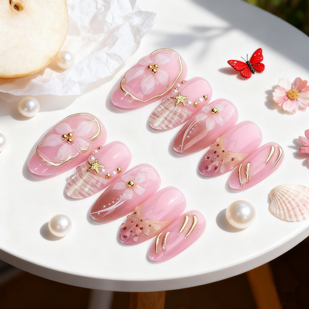Artistic Press-On Nail Design Kalsten