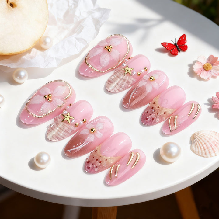 Artistic Press-On Nail Design Kalsten
