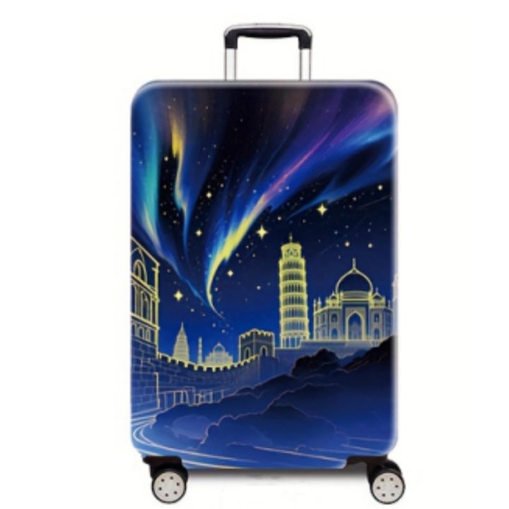 Women’s hard-shell suitcase with stunning world city motif Kalsten