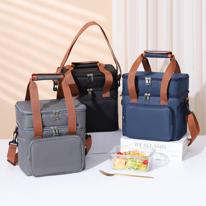 Insulated Multi-Compartment Food Cooler Tote Kalsten