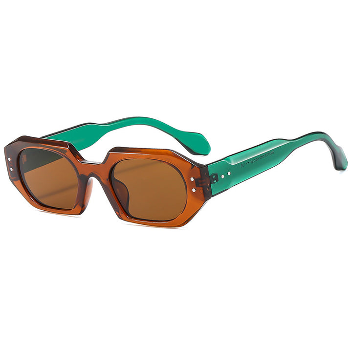 Women's Polished Sunglasses in Modern Octagon Design Kalsten