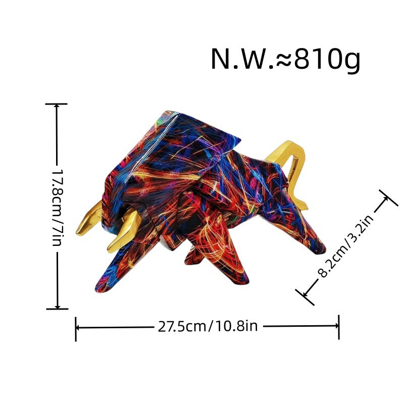 Colorful lion figure made of high-quality resin Kalsten