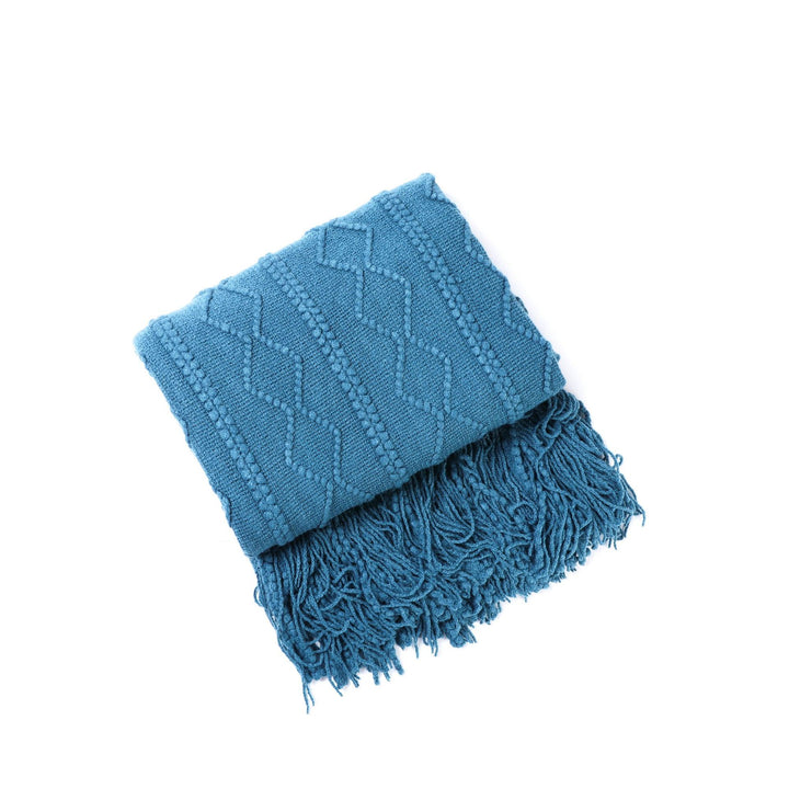 Cozy Decorative Fringe Throw Blanket
