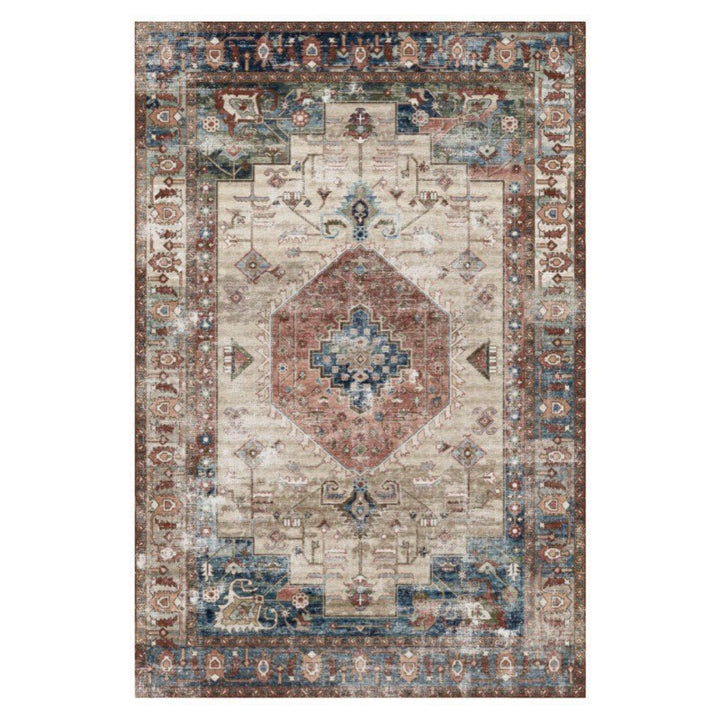 Vintage Floral Patterned Area Rug
